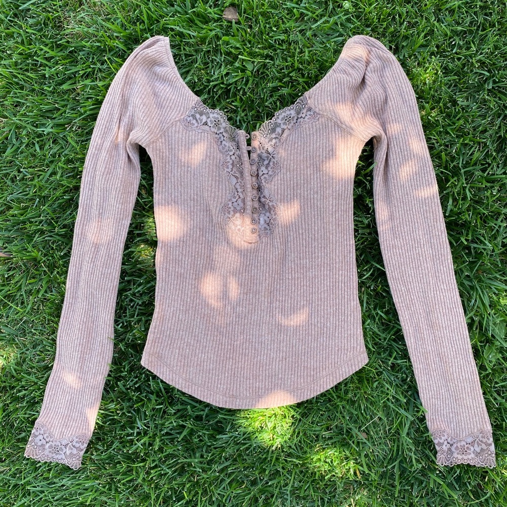 striped laced off the shoulder top